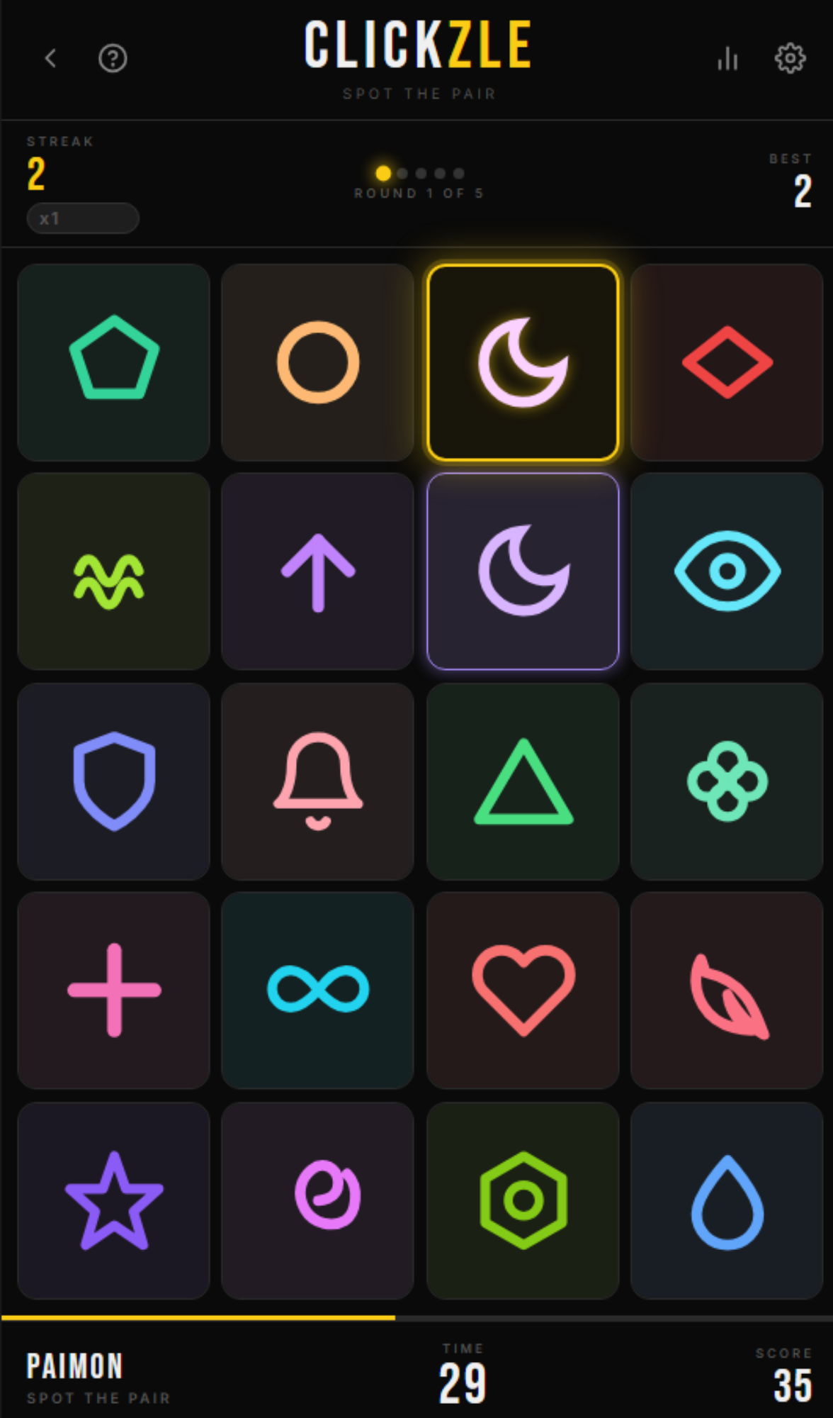 Spot The Pair game preview (static fallback)